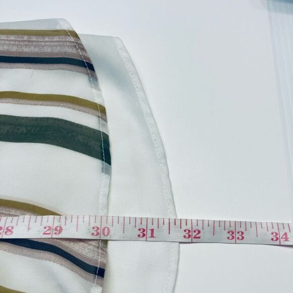 Torrid Sophie Chiffon Double Layer Swing Cami Size 3 3X 22/24 Stripes - Picture 11 of 12
